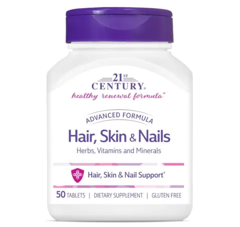 21st Century, Hair, Skin & Nails, кожа, ногти и волосы, 50 таблеток
