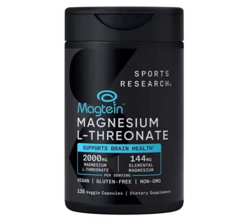 Sports Research, Magnesium L-Threonate, Л-треонат магния, 135 растительных капсул