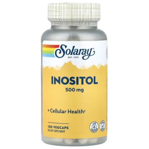 Solaray, Inositol, Инозитол, 500 мг, 100 растительных капсул