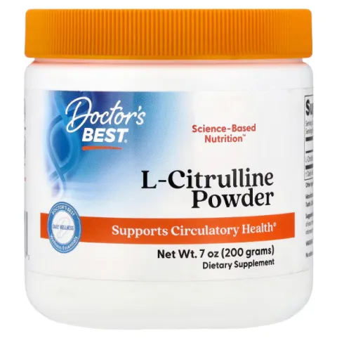 Doctors Best, L-Citrulline Powder, L-цитруллин в порошке, 200 г