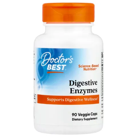 Doctors Best, пищеварительные ферменты, Digestive Enzymes, 90 вегетарианских капсул