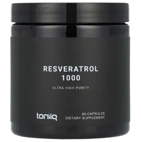 Toniiq, Resveratrol, Ресвератрол, 1000 мг, 60 капсул