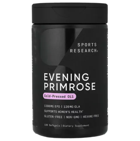 Sports Research, Evening Primrose Oil, примула вечерняя, 1300 мг 120 капсул