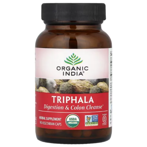 Organic India, Triphala, трифала, 90 вегетарианских капсул