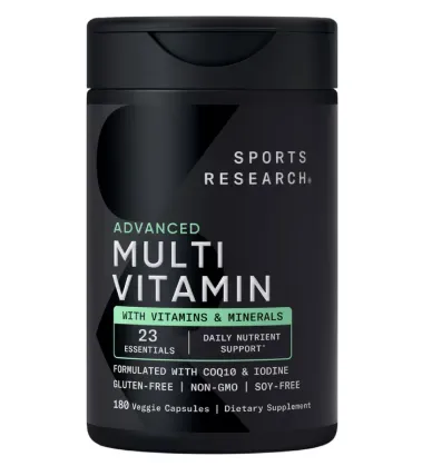 Sports Research, Advanced Multivitamin, комплекс витаминов и минералов, 180 растительных капсул