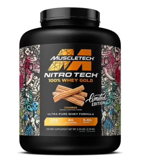 MuscleTech, Nitro-Tech, сывороточный протеин, со вкусом чурроса, 2,32 кг