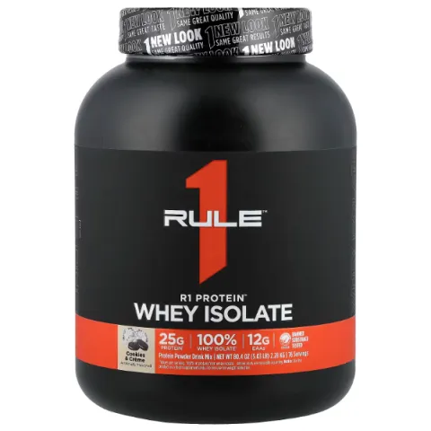 Rule One Proteins, сывороточный протеин изолят, печенье и крем, 2,28 кг