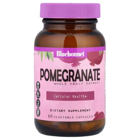 Bluebonnet, Pomegranate, экстракт плодов граната, 60 капсул