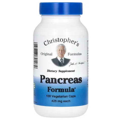 Christophers Original Formulas, Pancreas Formula, 100 вегетарианских капсул