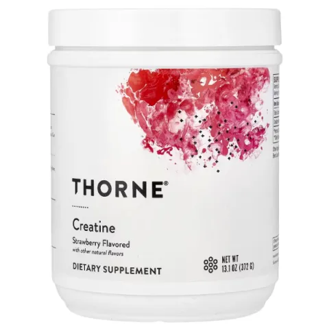 Thorne, Creatine, креатин, клубника, 372 г