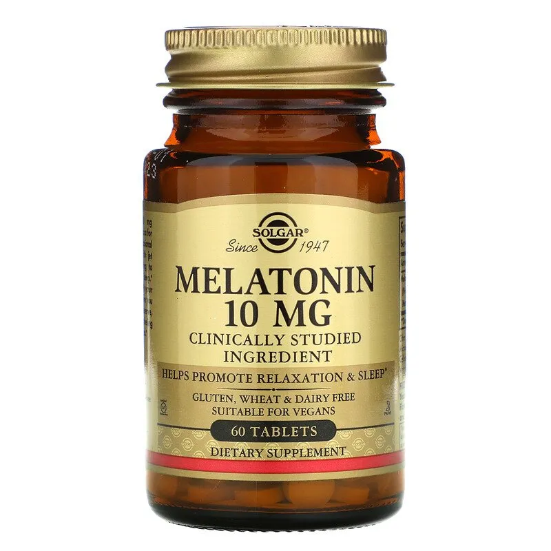 Solgar, Melatonin, 10 mg, 60 tabletka