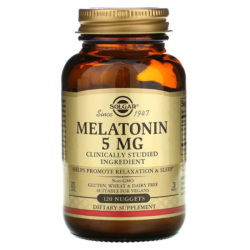 Solgar, Melatonin, 5 mg, 120 tabletka