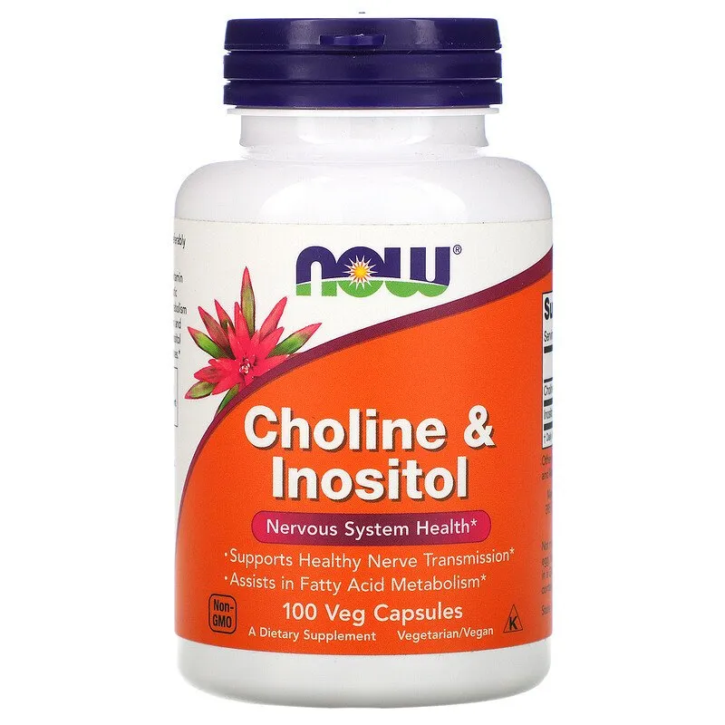 Now Foods, Choline va Inositol, 100 Vegetarian Kapsula
