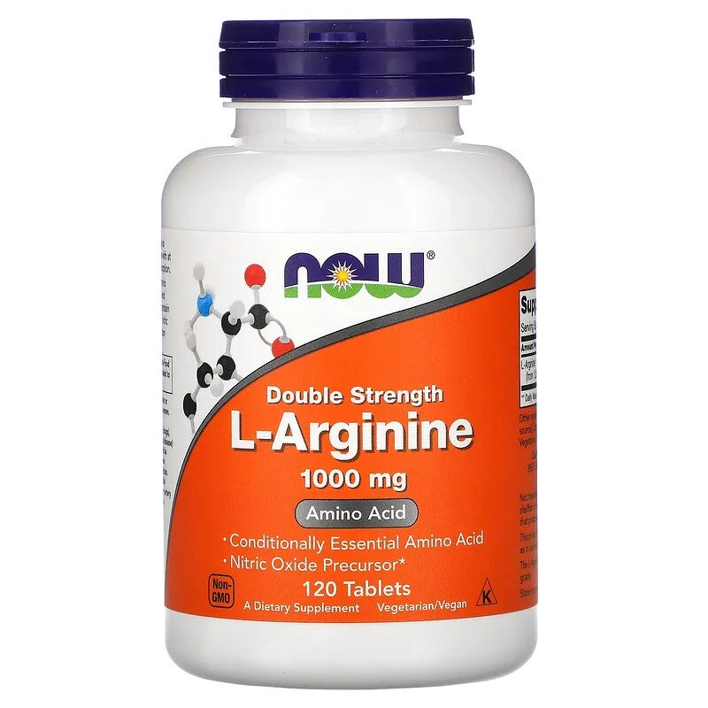 Now Foods, L-Arginin, 1000 mg, 120 Tabletkalar