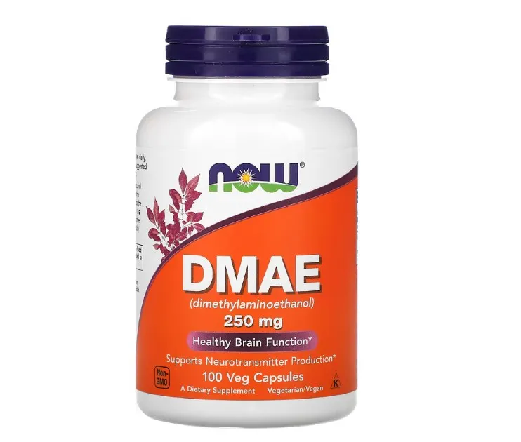 NOW Foods, DMAE, 250 mg, 100 kapsula