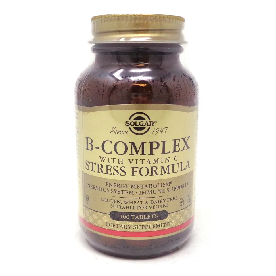 Solgar, B-Complex Stress Formula, B-комплекс Формула Стресса, 100 штук