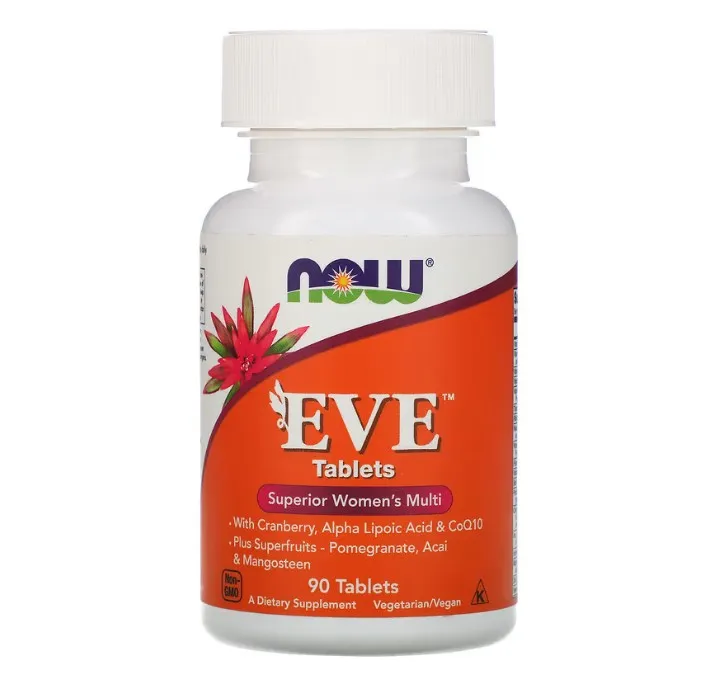 NOW Foods, Ева, улучшенные женские мультивитамины, 90 таблеток