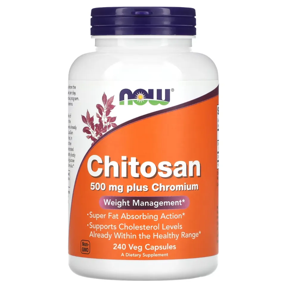 NOW Foods, Xitozan, 500 mg, 240 kapsula