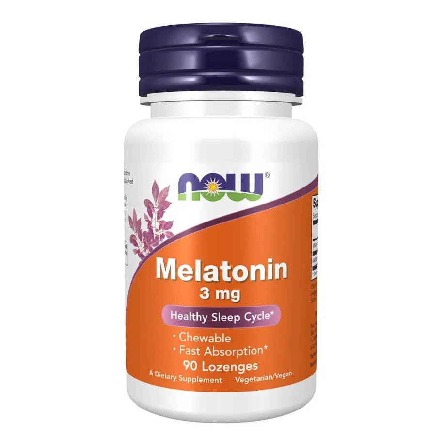 NOW Foods, Melatonin 3 mg, 90 plastinka