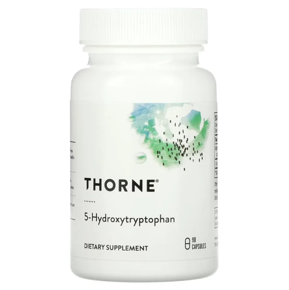Thorne Research, 5-гидрокситриптофан, 5-htp, 100 мг, 90 капсул