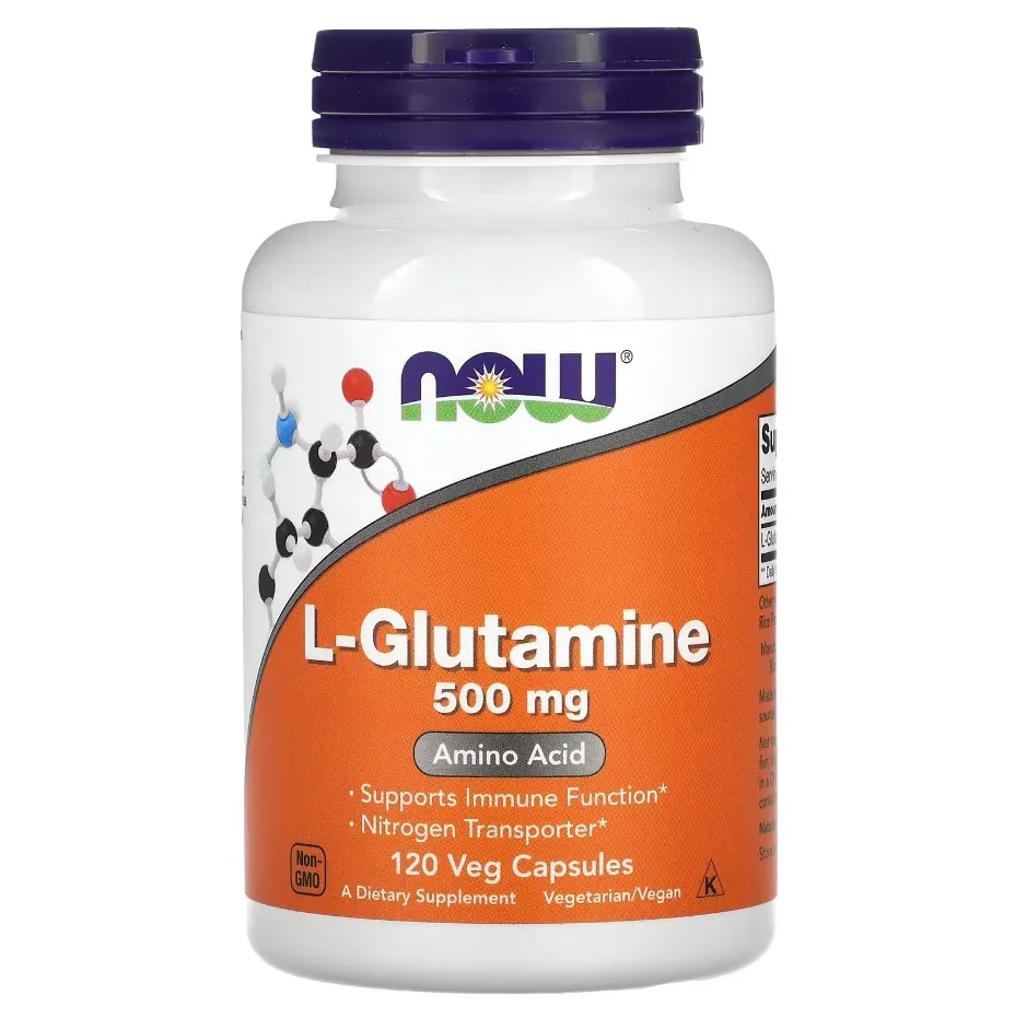 NOW Foods, L-Glutamin, 500 mg, 120 kapsula