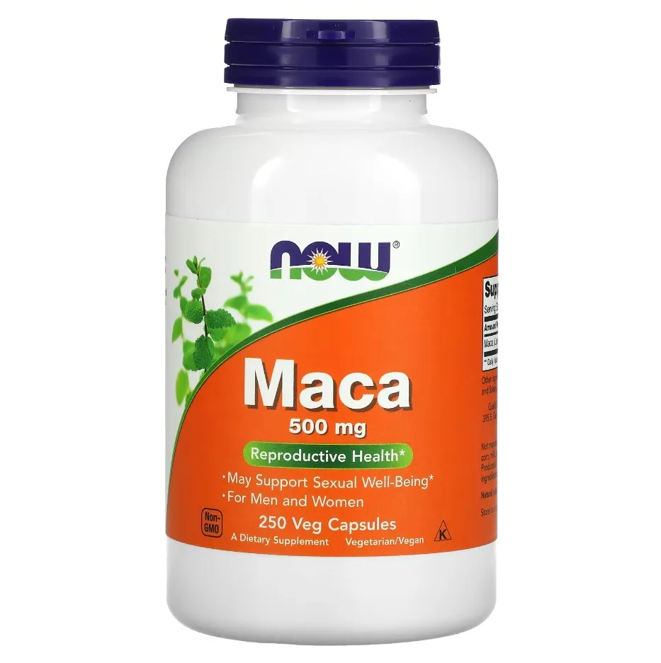 NOW Foods, Мака, Maca, 500 мг, 250 капсул