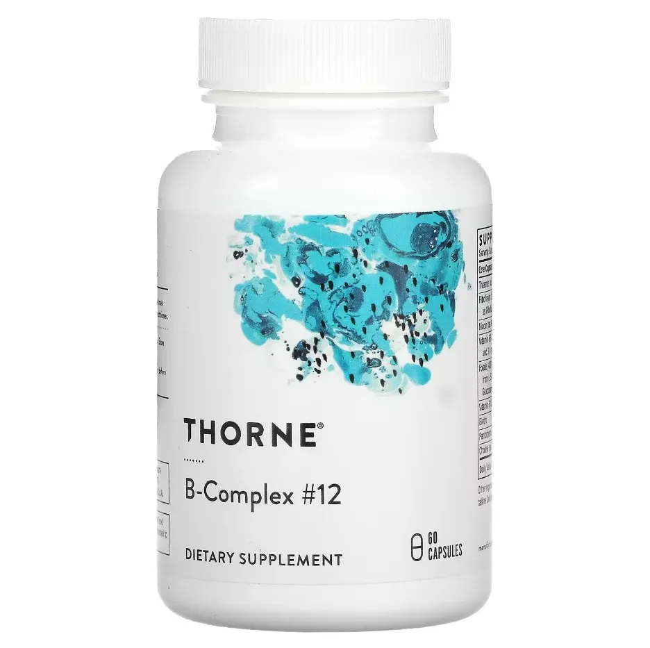 Thorne Research, B kompleksi # 12, 60 kapsulalar