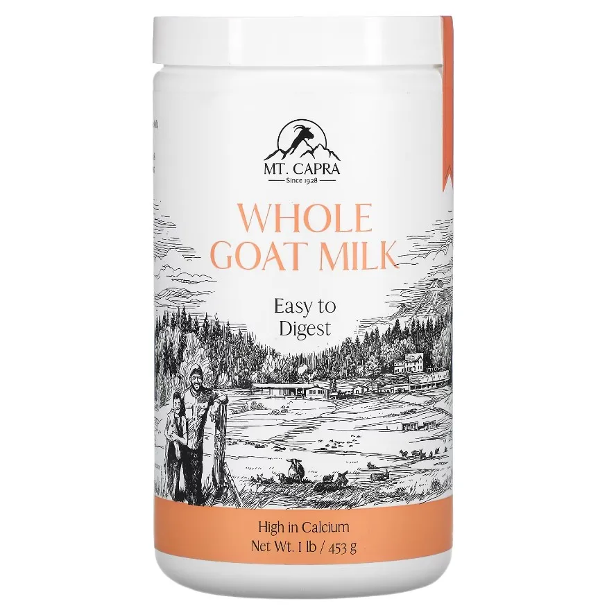 Mt. Capra, цельное козье молоко, Whole Goat Milk, 453 г