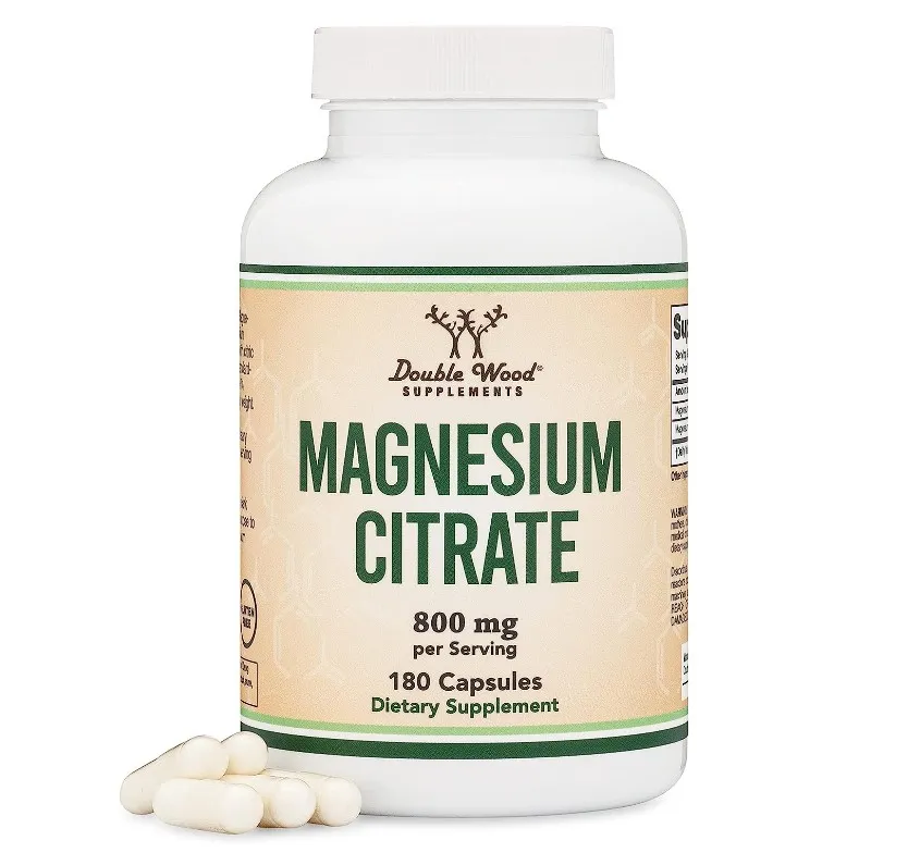 Double Wood, Magniy sitrat, 800 mg, 180 kapsula