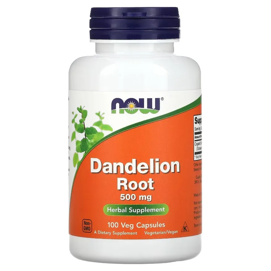 NOW Foods, karahindiba ildizi, 500 mg, 100 kapsula