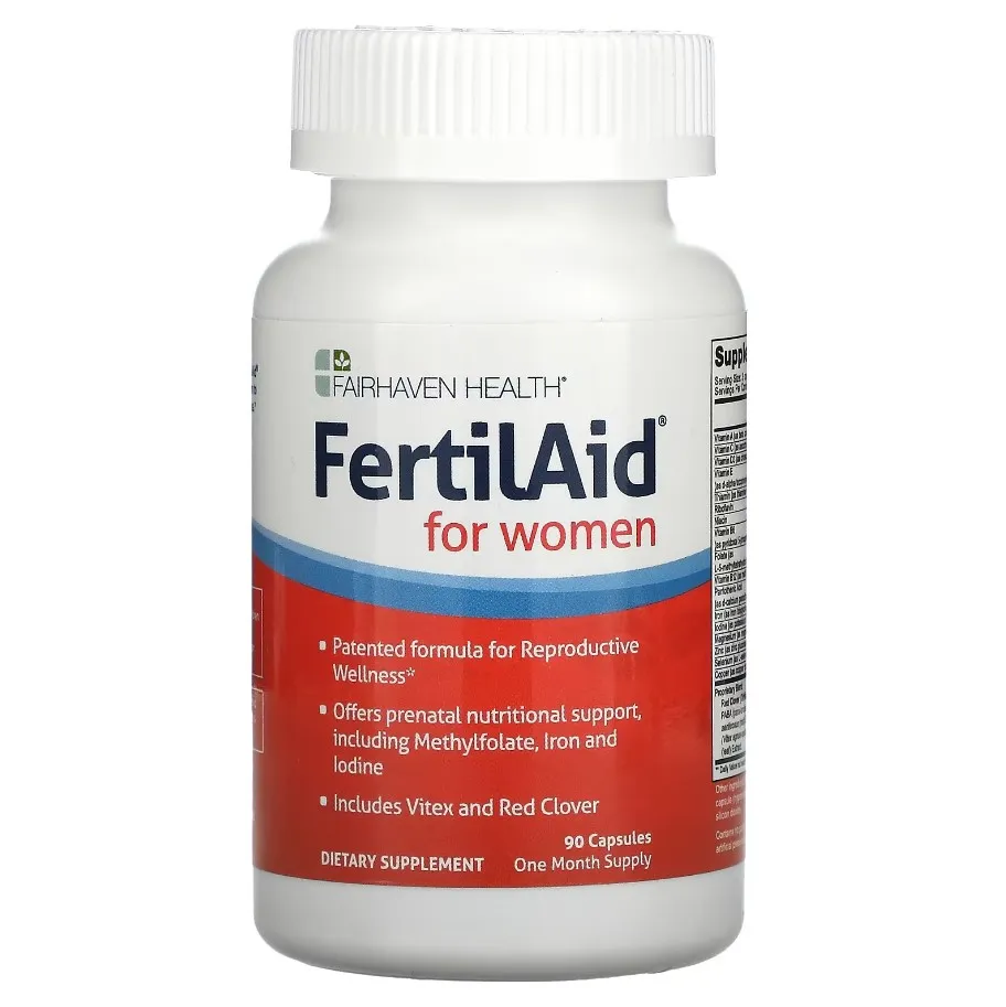 Fairhaven Health, Ayollar uchun FertilAid, 90 kapsula