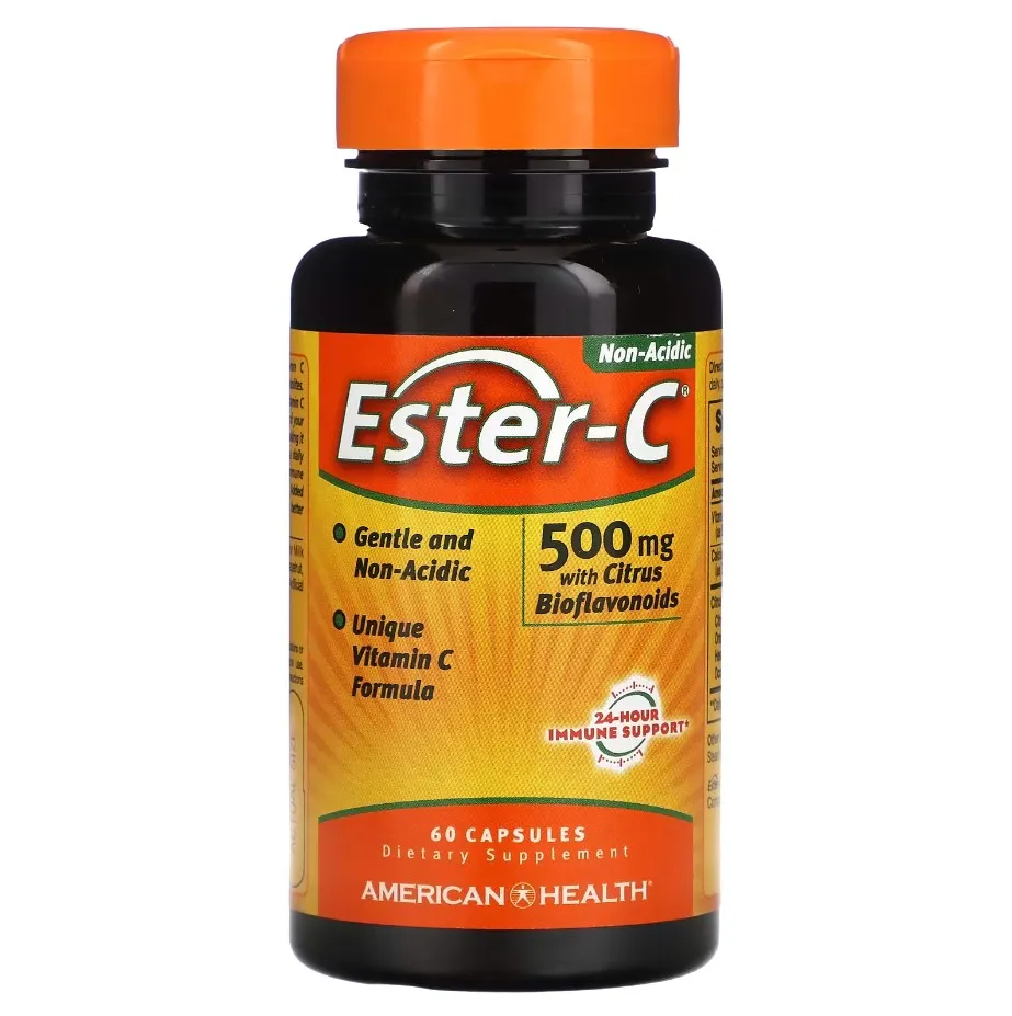 American Health, Ester-C, Эстер-С 500 мг, 60 капсул