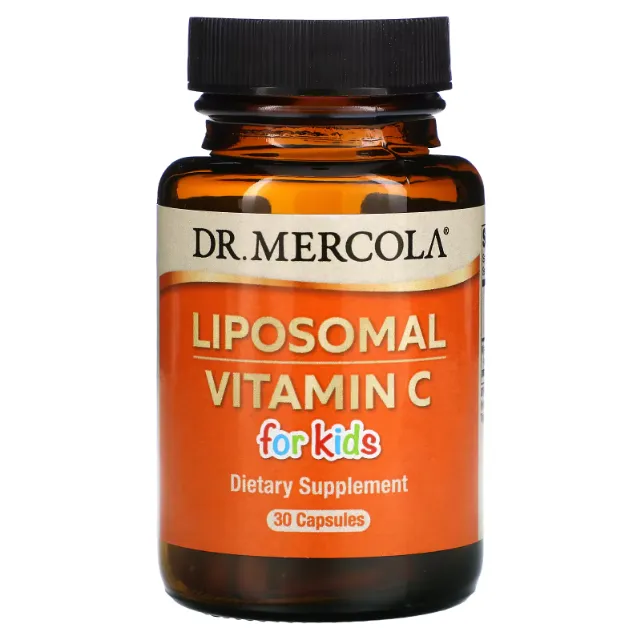 Dr. Mercola, Liposomal vitamin c for kids, липосомальный витамин C для детей, 30 капсул