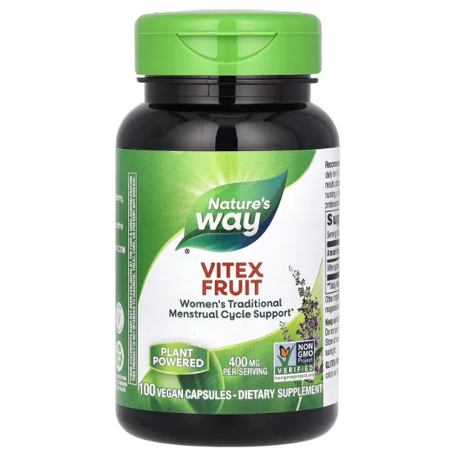 Natures Way, Vitex, 400 mg, 100 Vegan kapsulalari