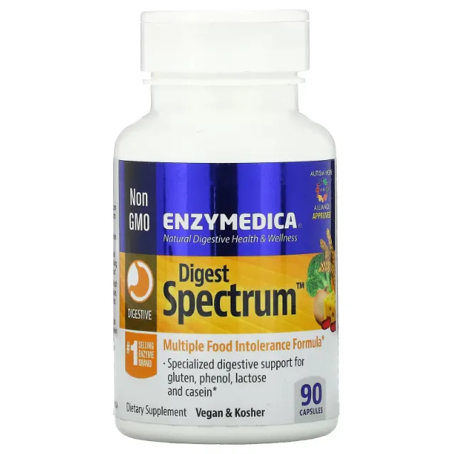 Enzymedica, Digest Spectrum, hazm qilish fermentlari, 90 kapsula