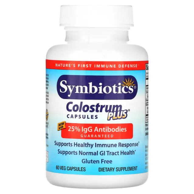 Symbiotics, Colostrum Plus, Колострум Плюс, 60 капсул