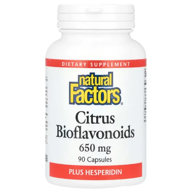 Natural Factors, tsitrus bioflavonoidlari, 650 mg, 90 kapsula
