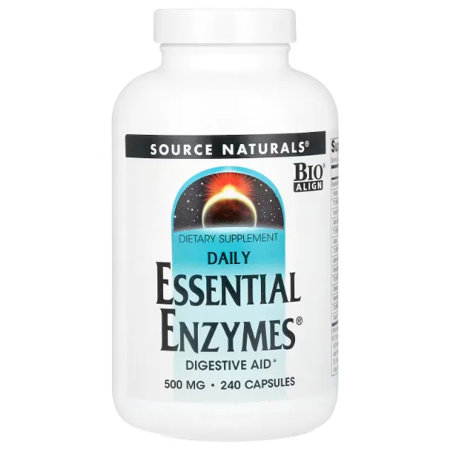 Source Naturals, Fermentlar, 240 kapsula