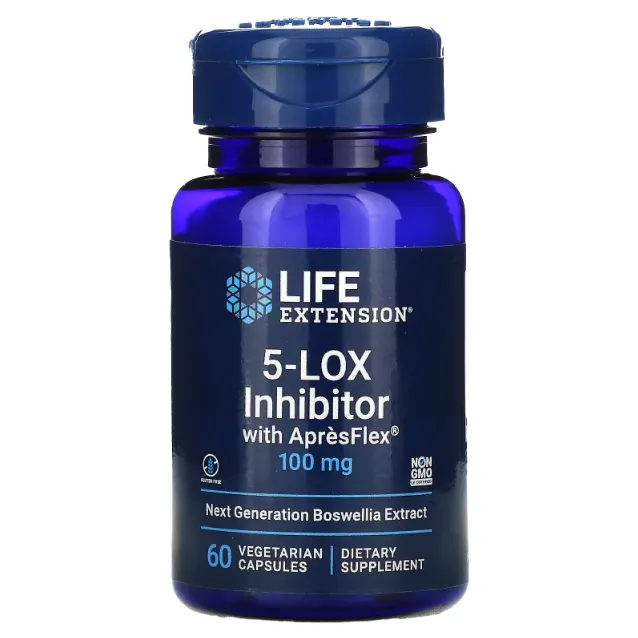 Life Extension, 5-LOX Bloker, 100 mg, 60 kapsula