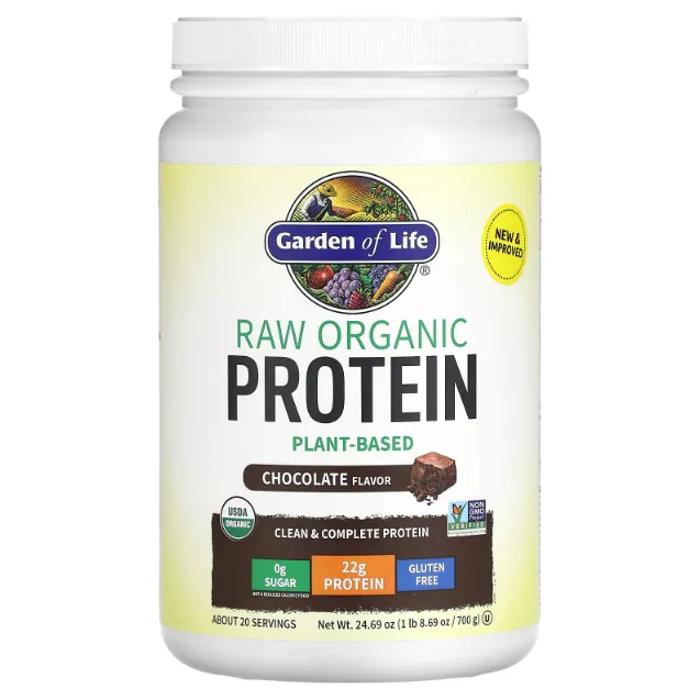 Garden of Life, Organic Protein, Органический протеин, шоколад, 700 г