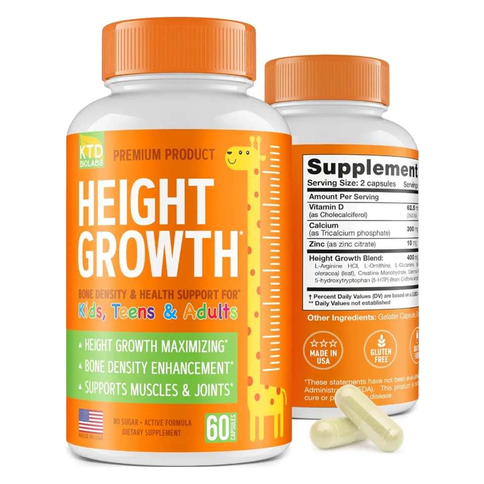 KTD Biolab, Height Growth, O'sishni quvvatlash uchun, 60 kapsula