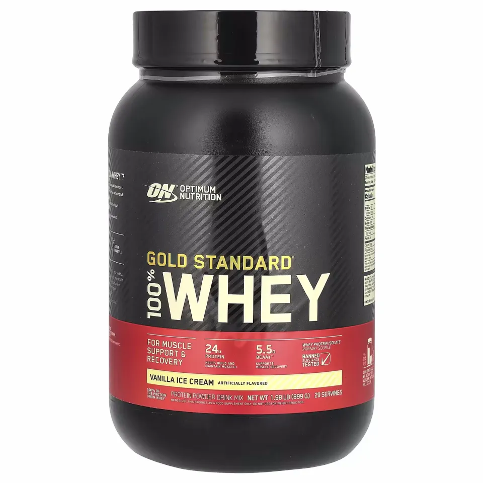 Optimum Nutrition, Gold Standard, 100% Whey Protein, Zardob oqsili, 899g