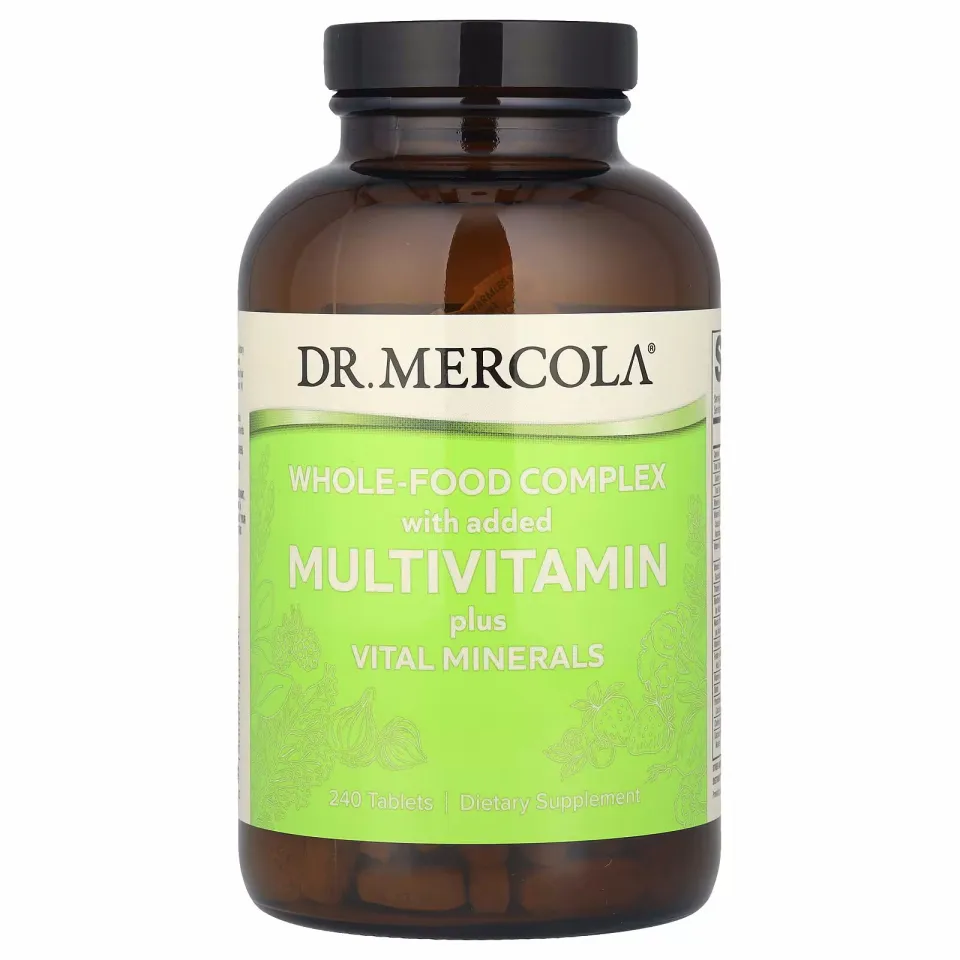 Dr. Mercola, Butun oziq-ovqat multivitaminlari va hayotiy muhim minerallar, 240 tabletka
