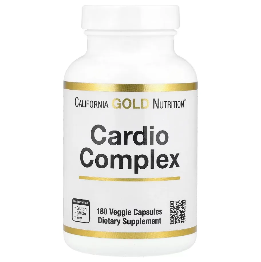 California Gold Nutrition, Kardio Kompleks, 180 kapsula