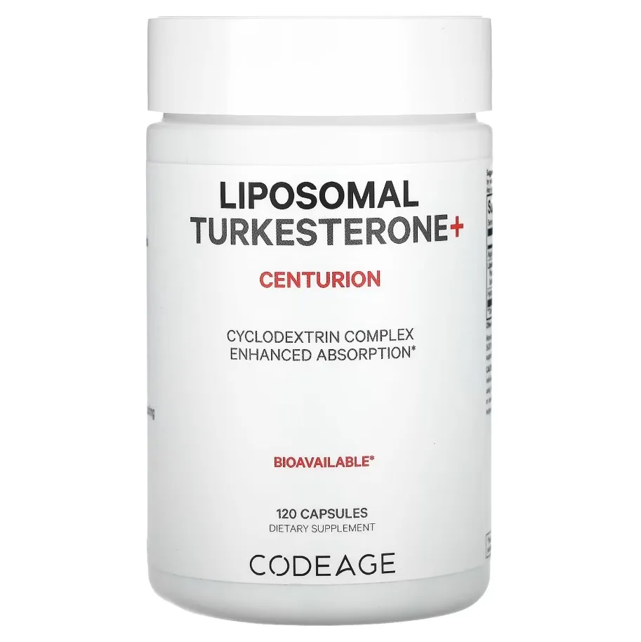 Codeage, Liposomal Turkesteron + Centurion, 120 kapsula