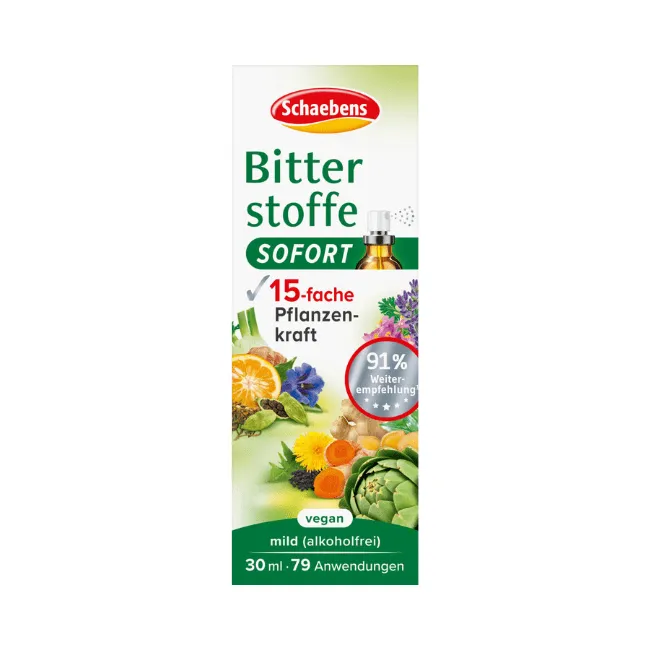 Schaebens, Bitterstoffe Sofort, Sprey, 30 ml