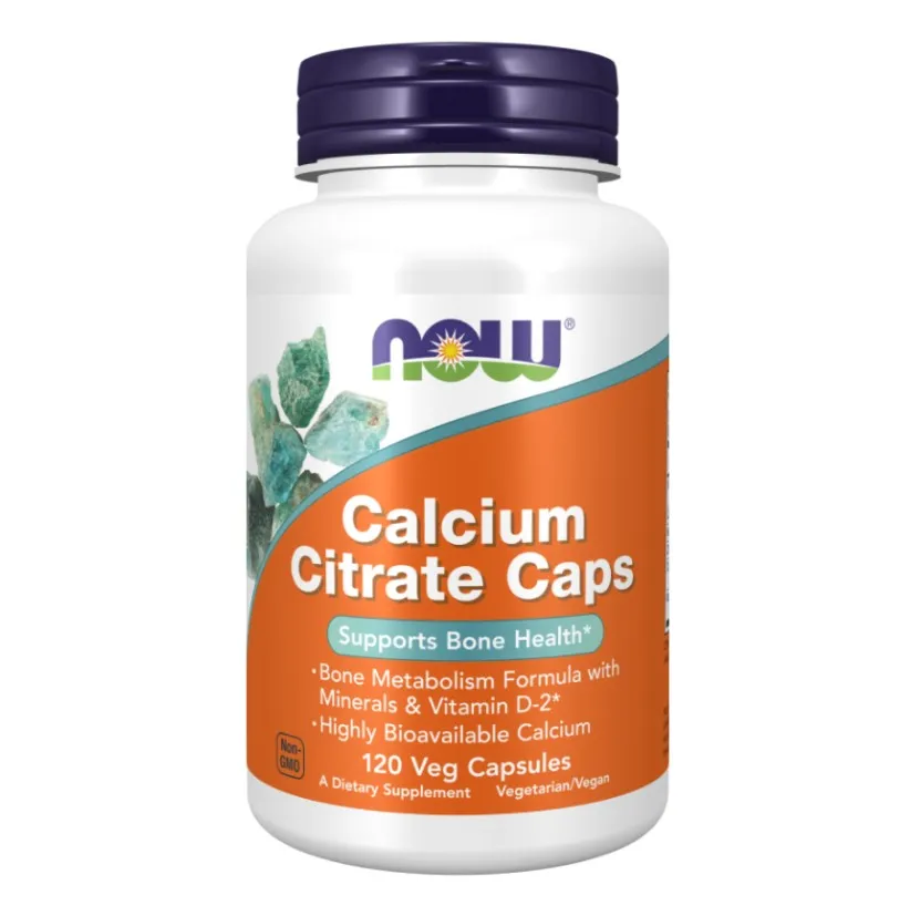 NOW Foods, Кальций цитрат, Calcium Citrate Caps, 120 вегетарианских капсул