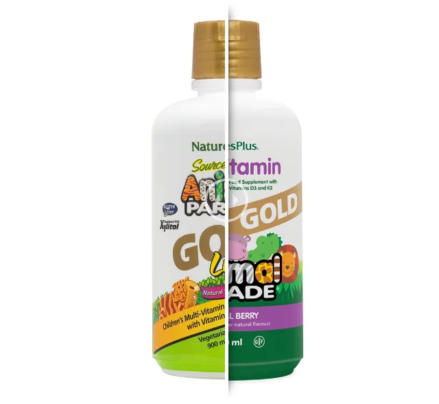 NaturesPlus, Animal Parade Gold, Bolalar uchun suyuq multivitamin, 480 ml