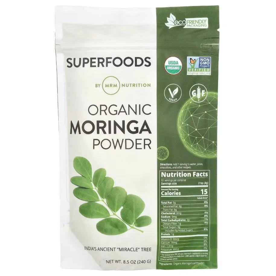 MRM Nutrition, Organik Moringa kukuni, 240 g