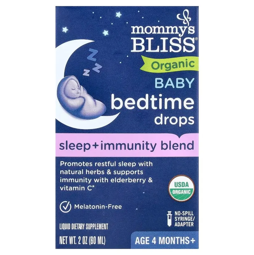 Mommys Bliss, Bedtime, 4 oylikdan boshlab beriladigan organik tomchilar, 60 ml